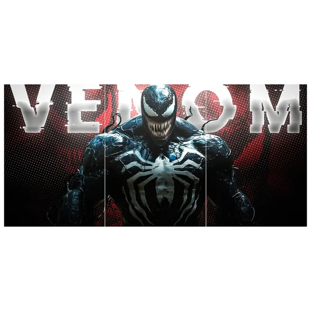 Venom Symbiote Rage Split Poster (Set of 3)