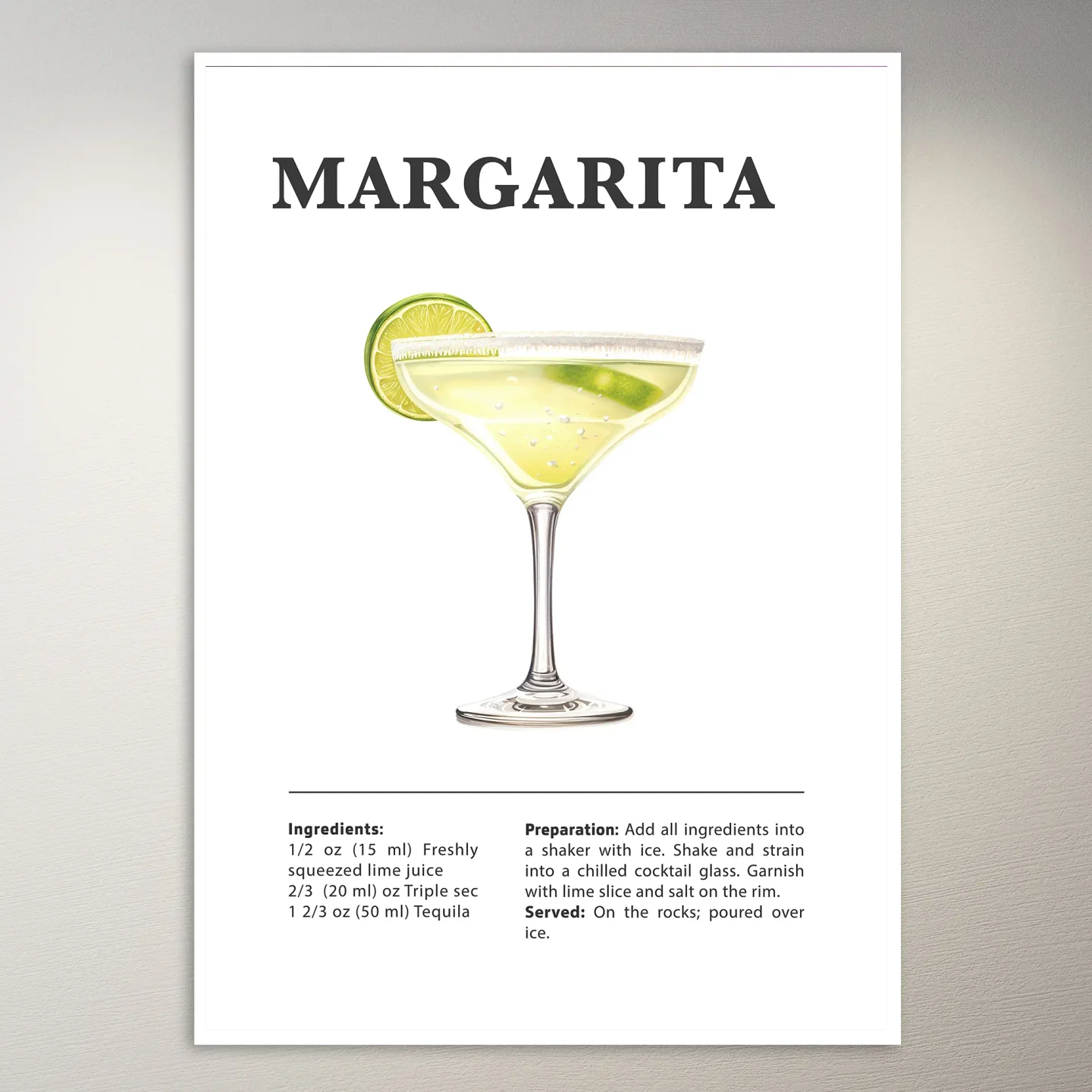 Classic Margarita Poster