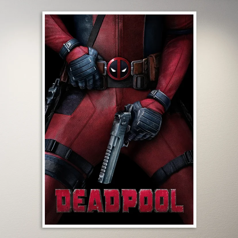 Deadpool With Pistol Poster
