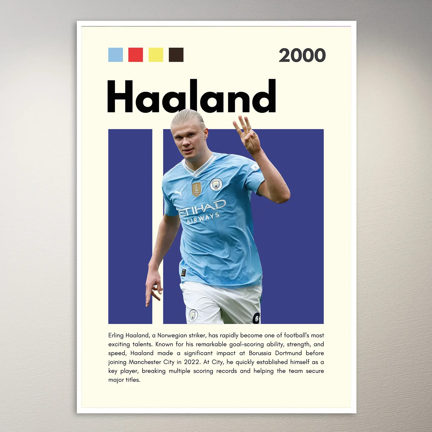 Erling Haaland 2000 Poster