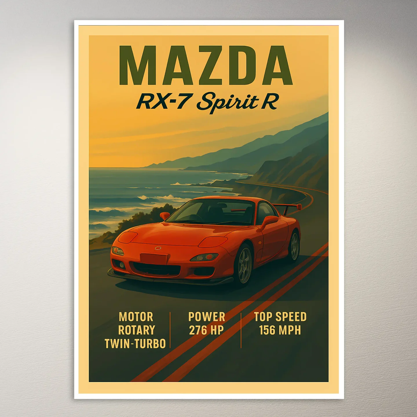 Mazda RX-7 Spirit R Poster