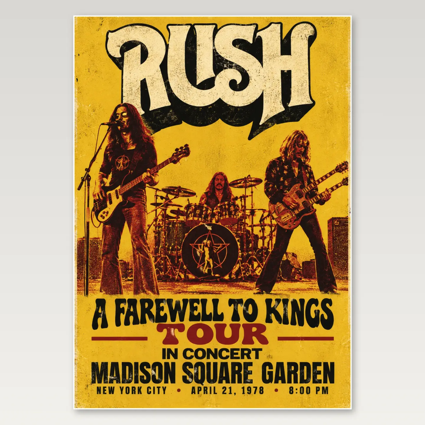 Rush Stage Poster A4 Poster mockup