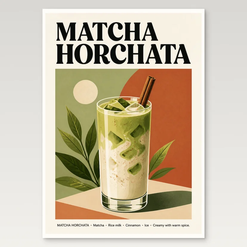 Matcha Horchata Poster