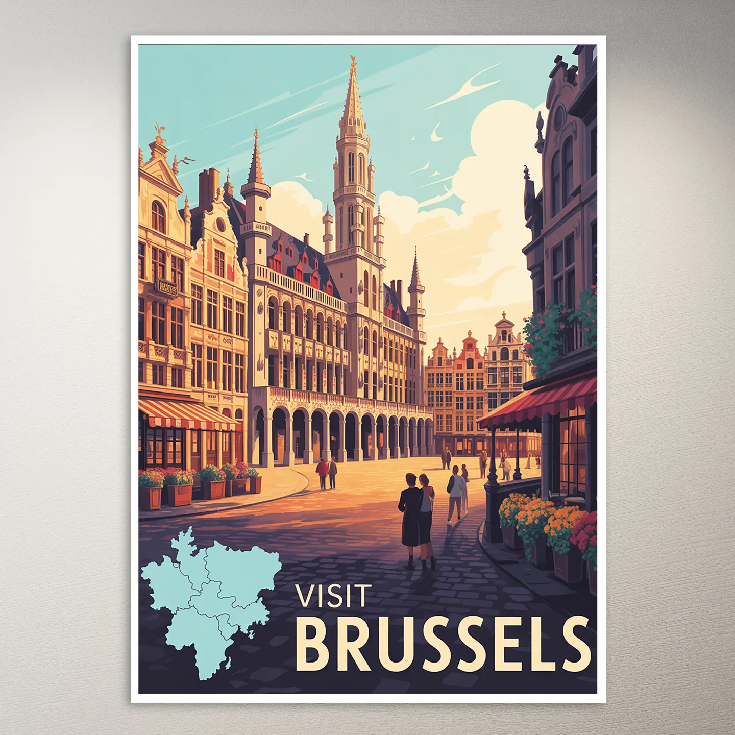Brussels Travel Poster