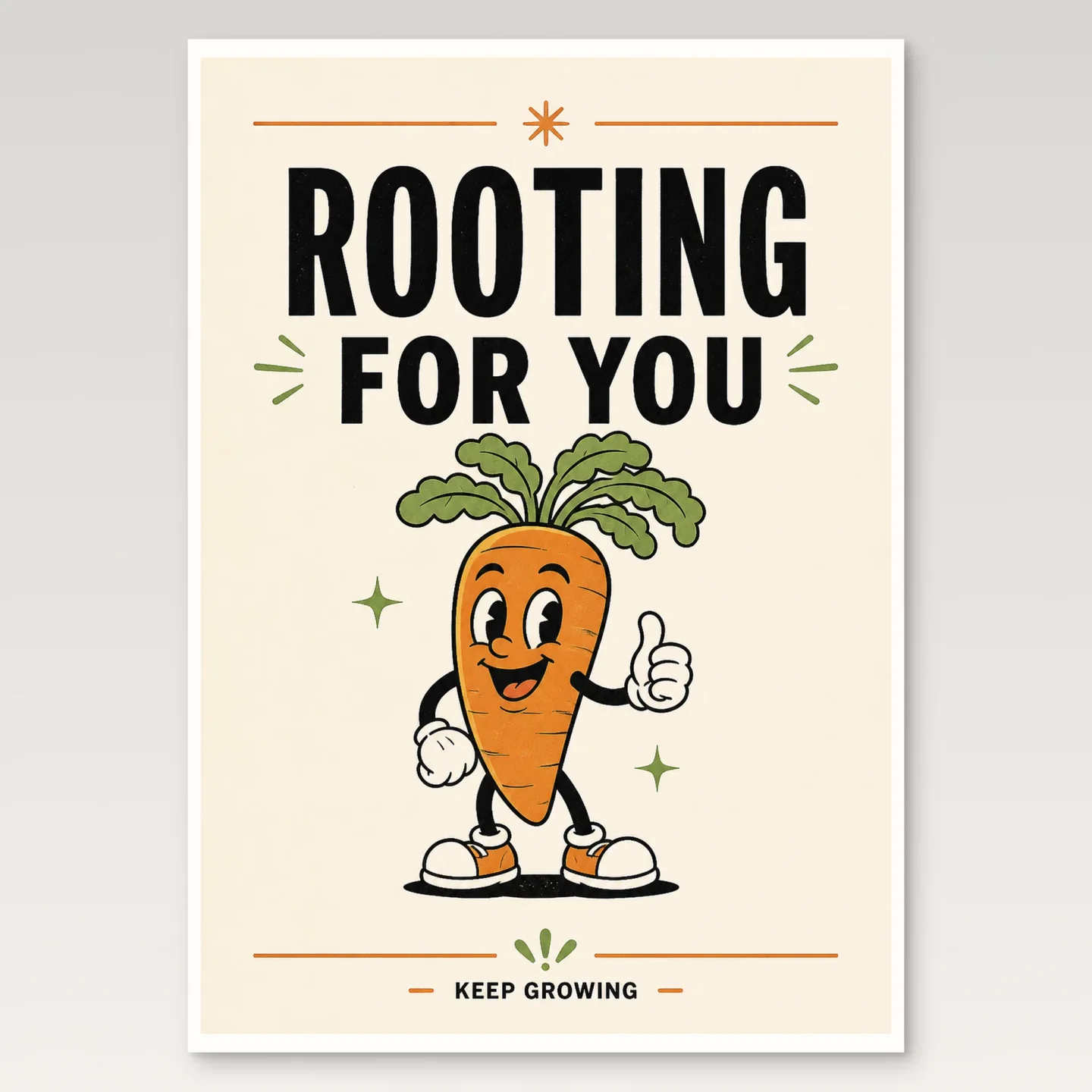 Carrot Poster mockup