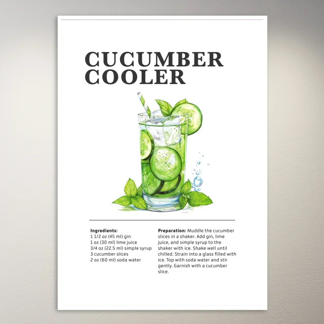 Cucumber Cooler Poster
