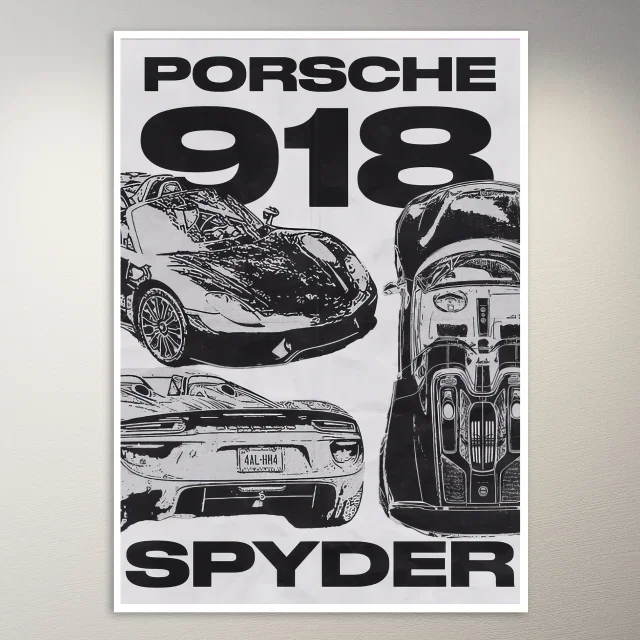 Porsche 918 Spyder Poster