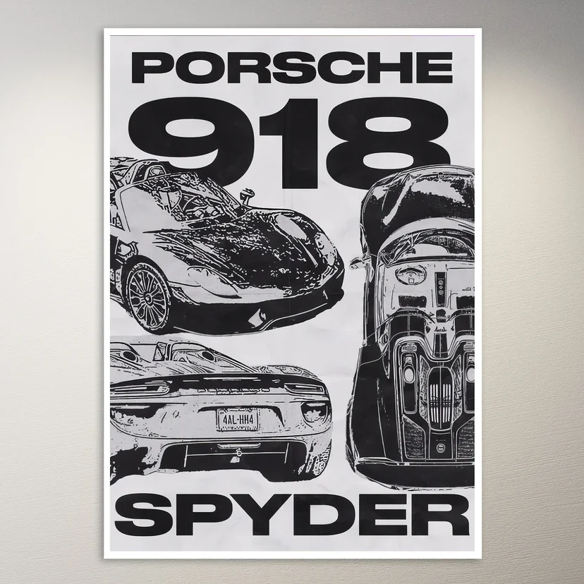 Porsche 918 Spyder Poster