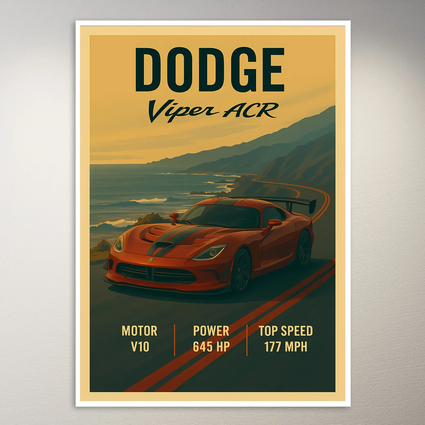 Dodge Viper ACR Poster