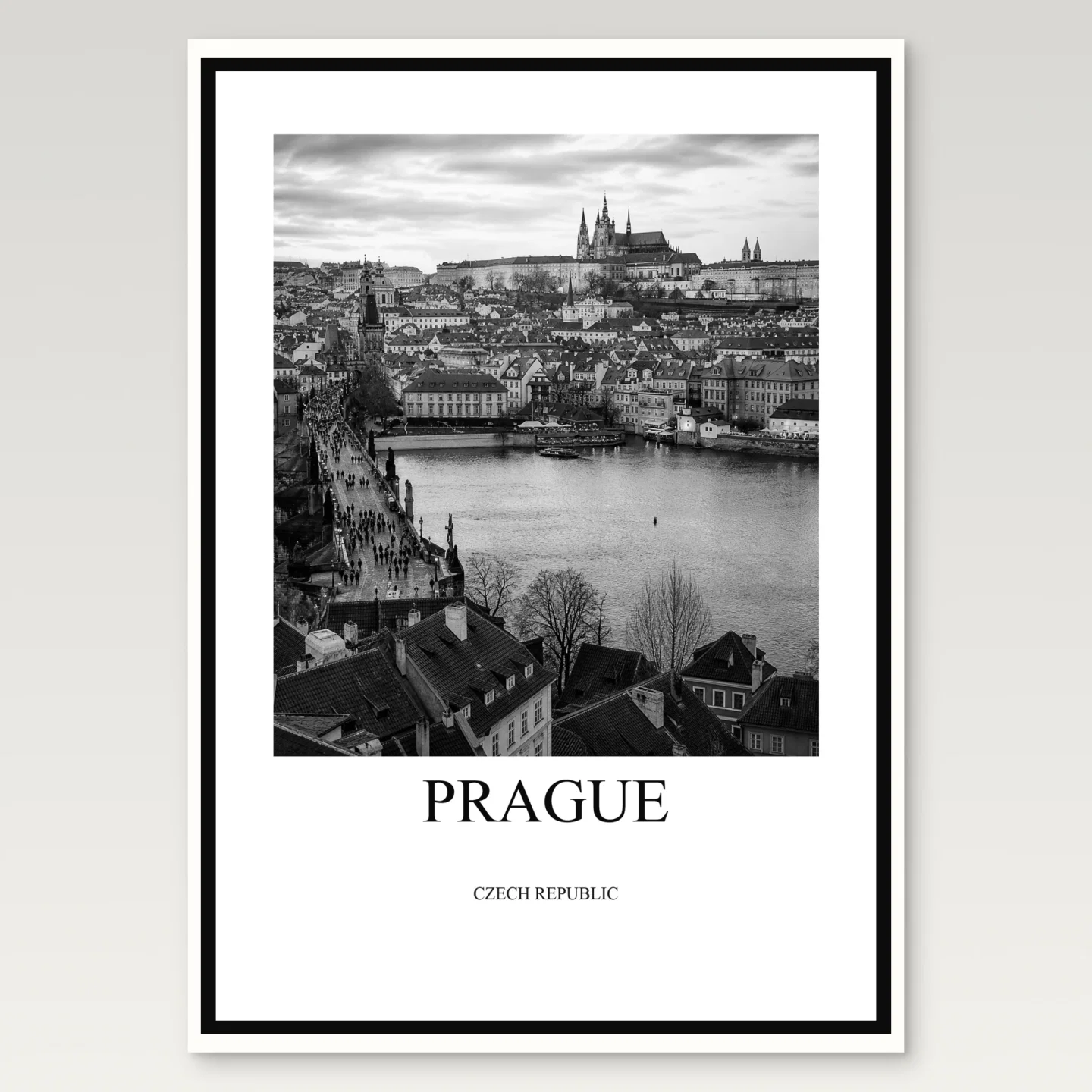 Prague Poster mockup