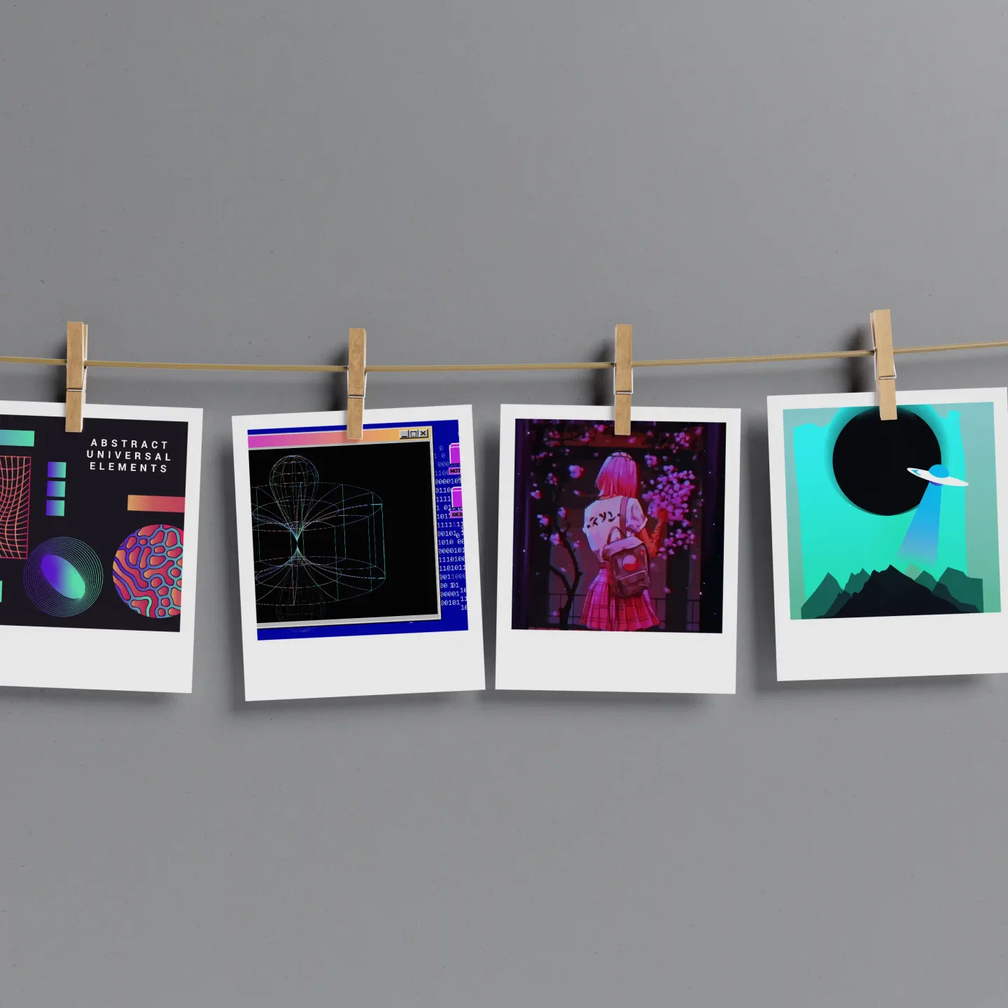 Cyberpunk Aesthetic Prints Set of 10