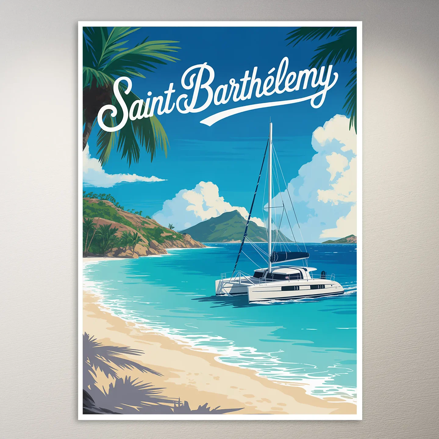 Saint Barthelemy Travel Poster