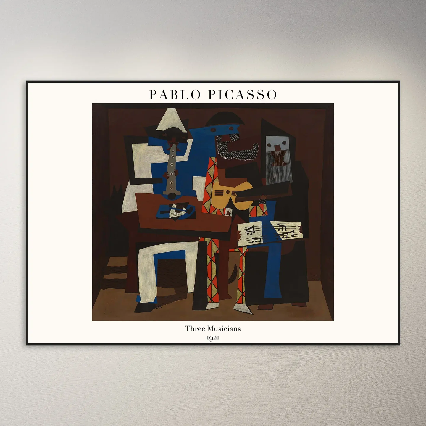 Pablo Picasso Three Musicians Poster