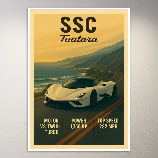SSC Tuatara Supercar Poster