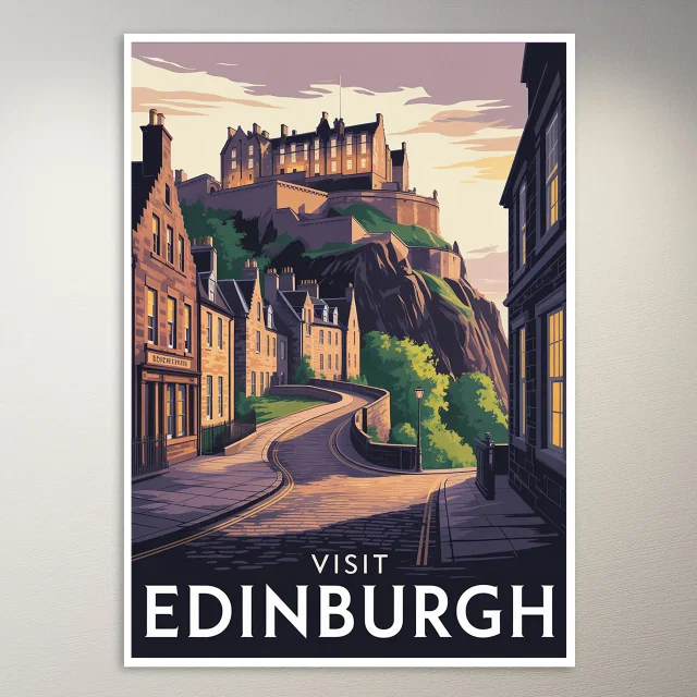 Edinburgh Travel Poster