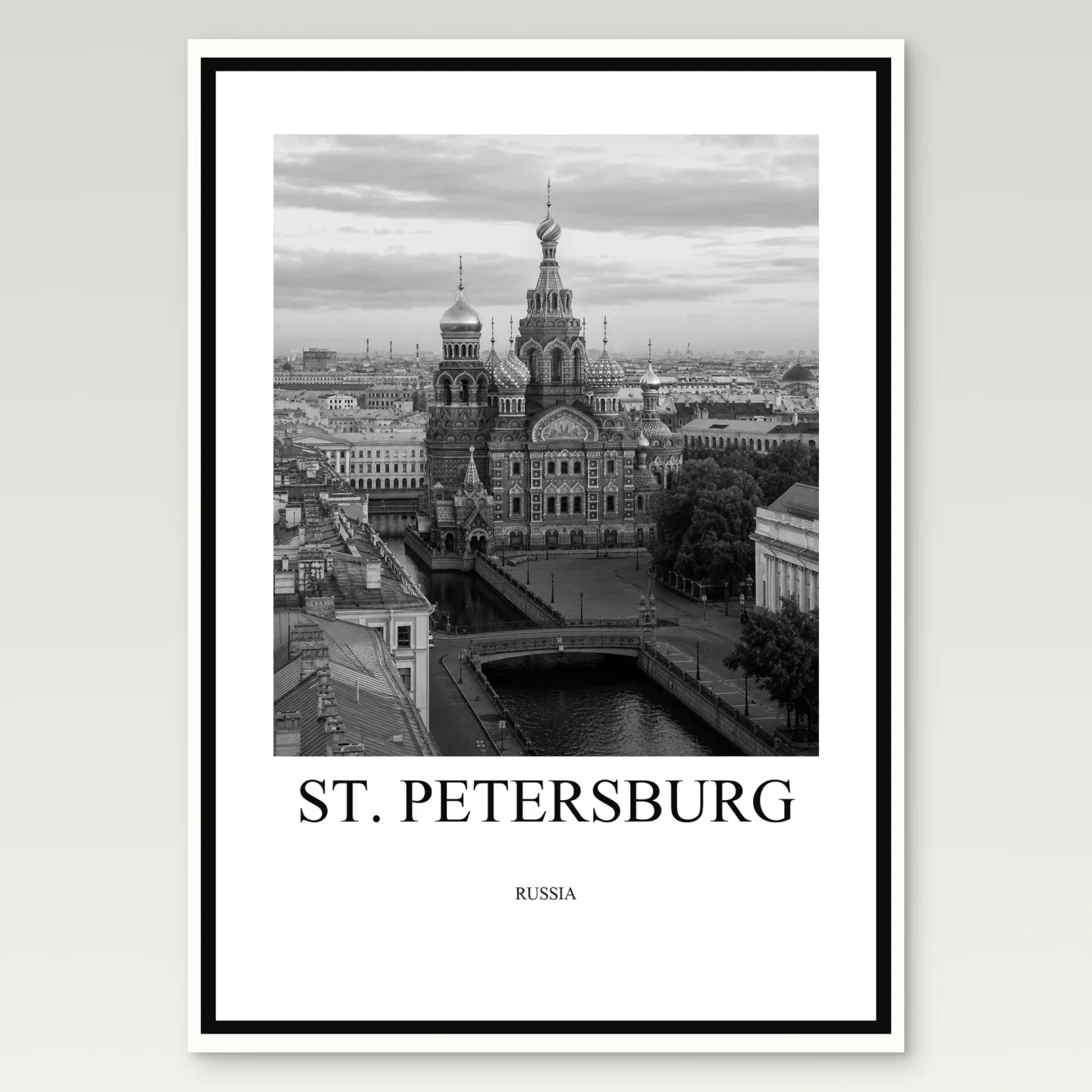St Petersburg Poster mockup