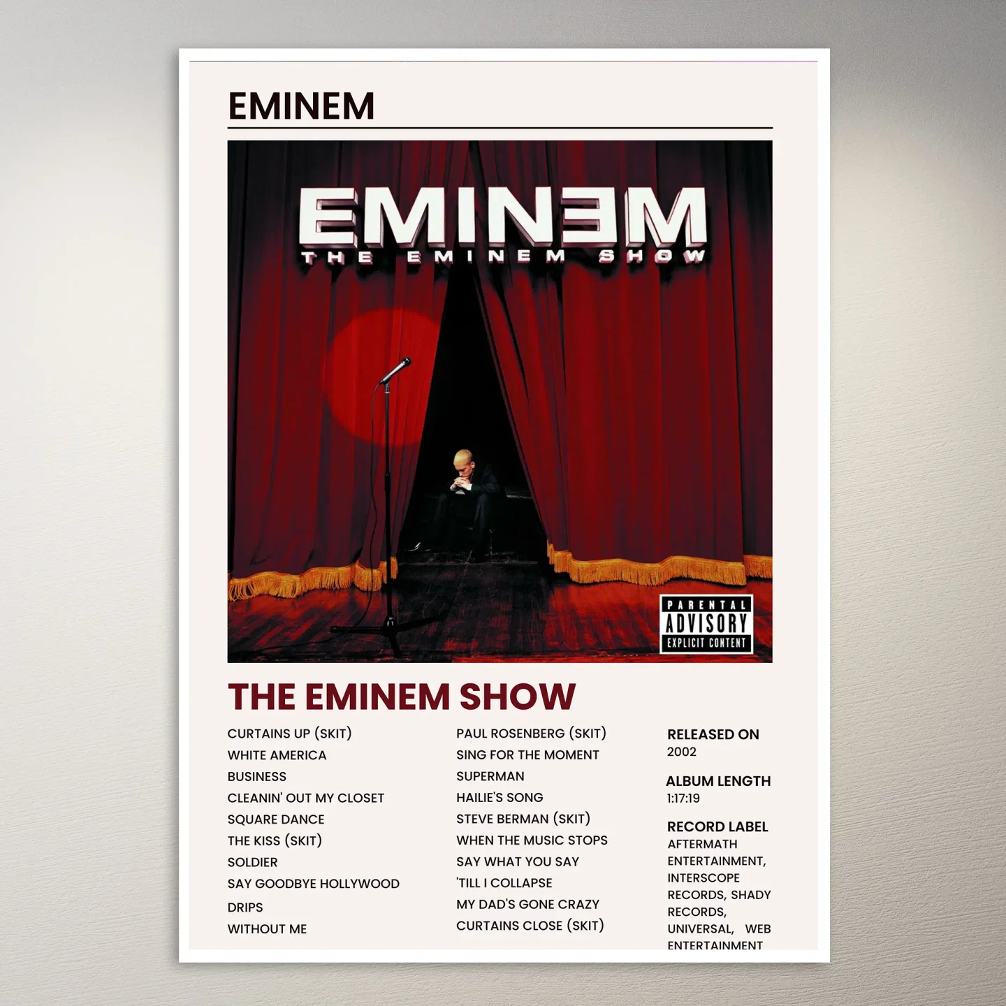 Eminem Poster
