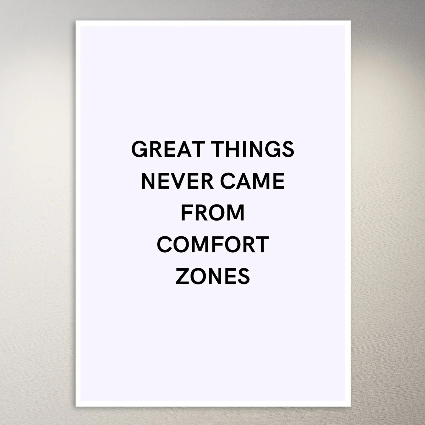 Motivational Quote Wall Poster