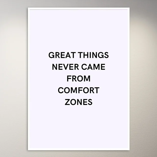 Motivational Quote Wall Poster