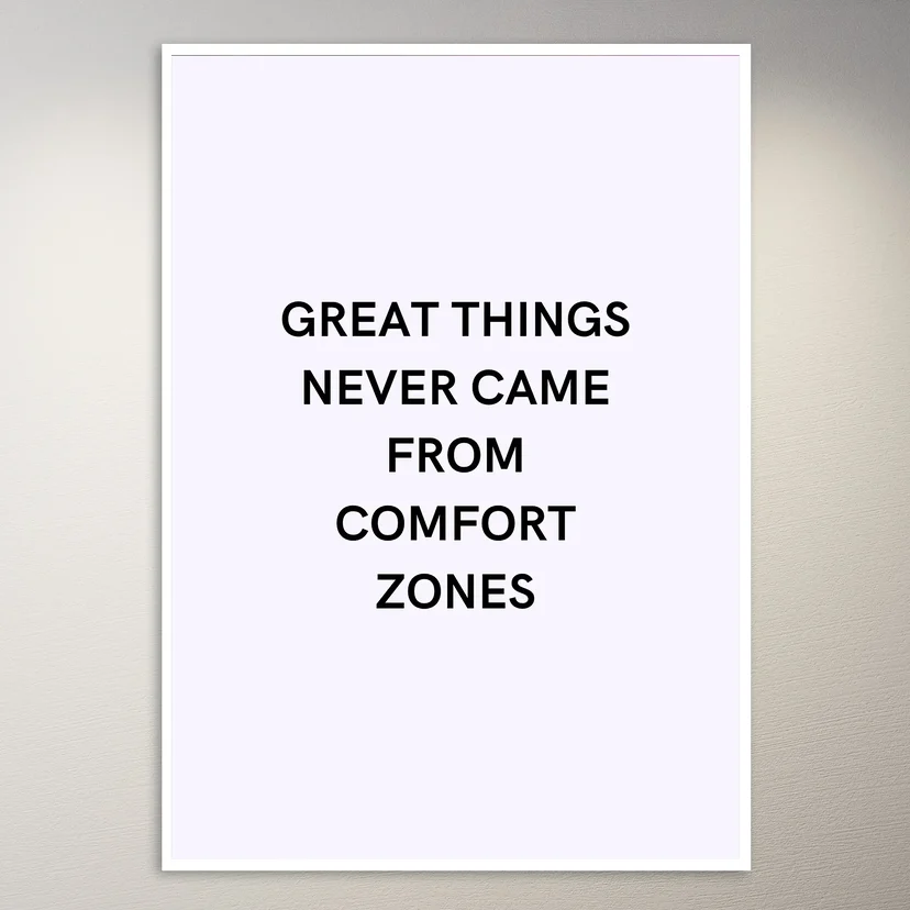 Motivational Quote Wall Poster
