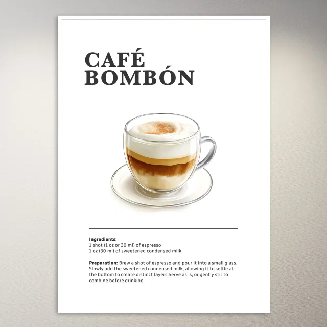 Cafe Bombon Drink Poster