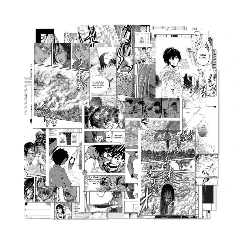 Manga Set of 200 Collage Kit