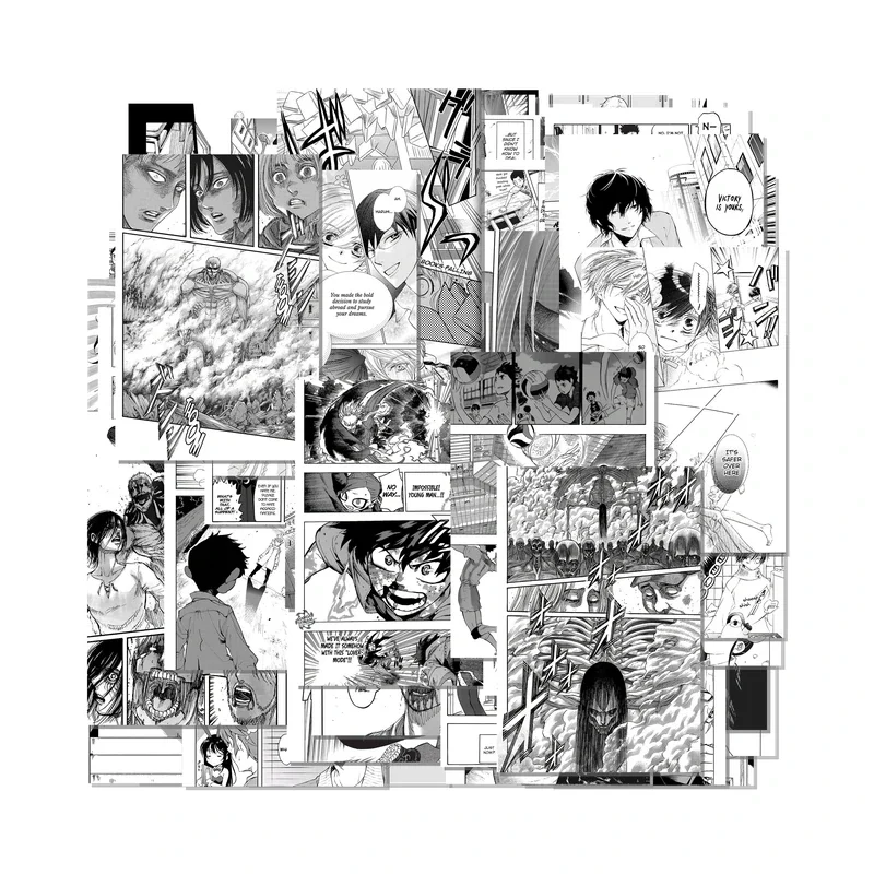 Manga Set of 200 Collage Kit