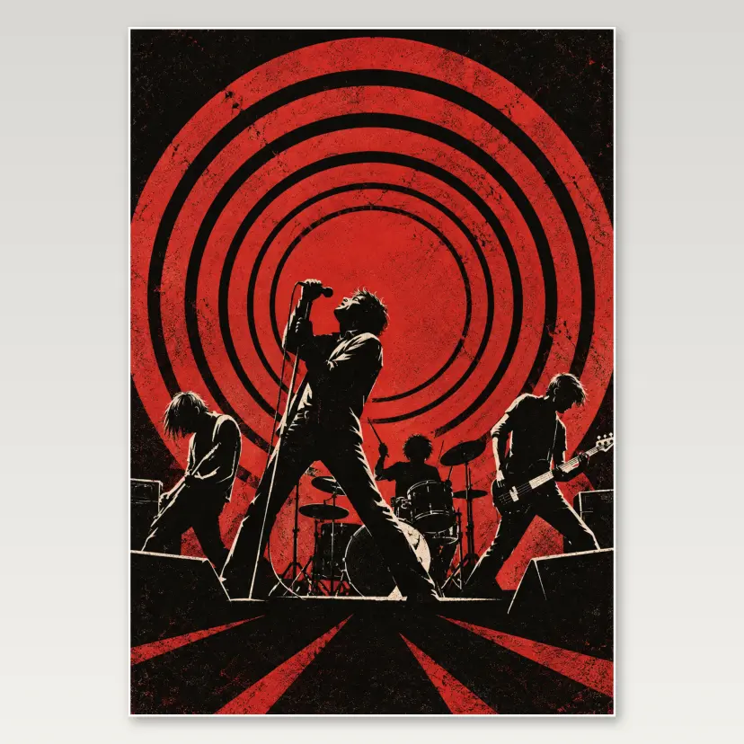 Alt Rock Spiral A4 Poster