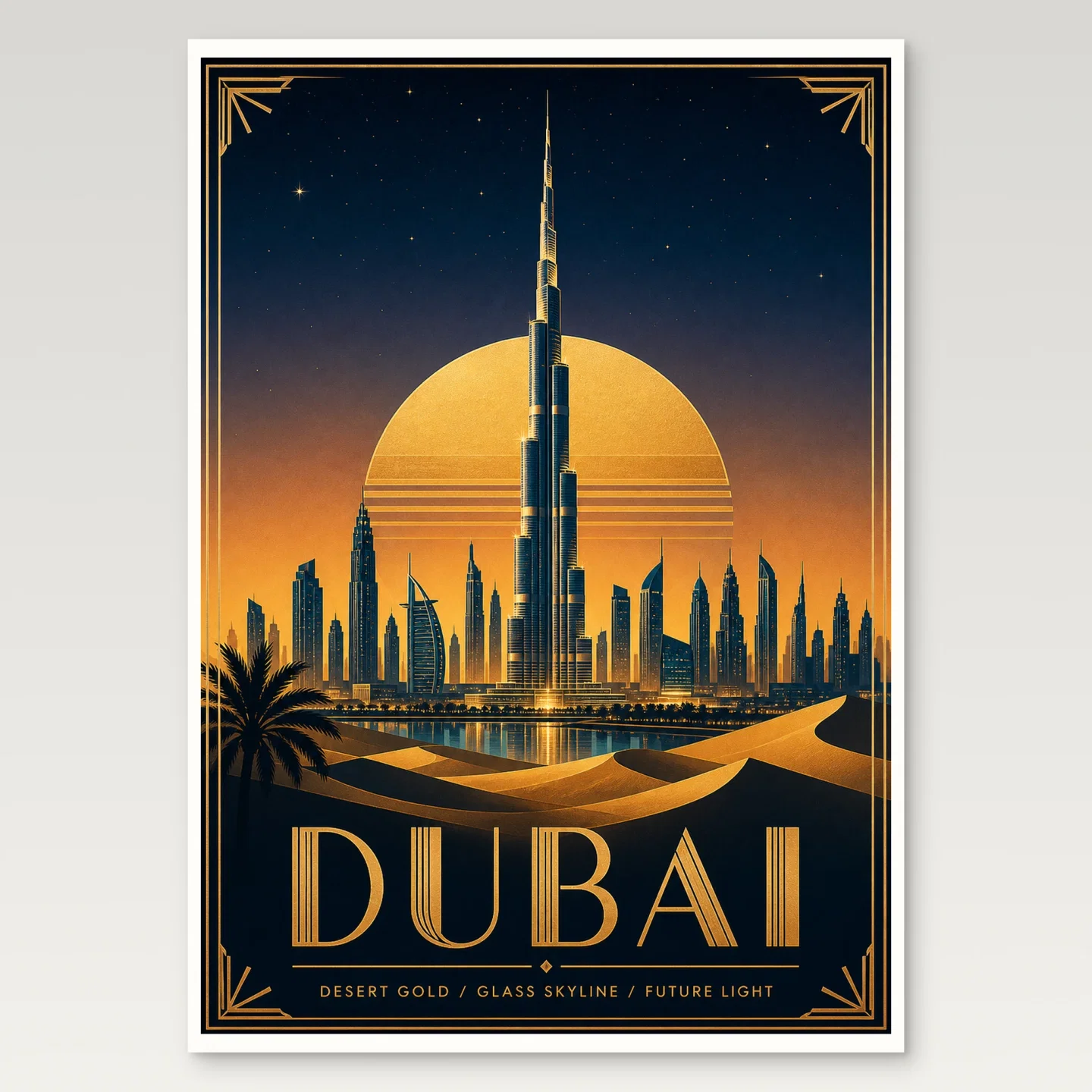 Dubai Poster mockup