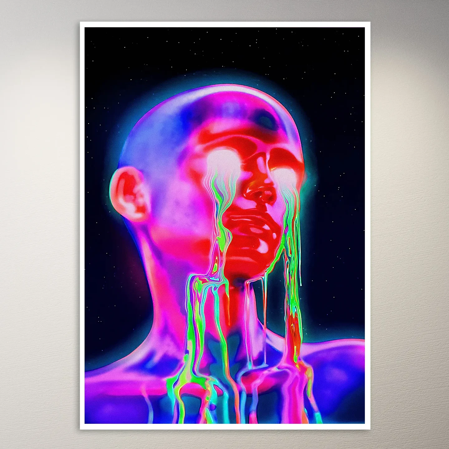 Psychedelic Trippy Aesthetic Wall Poster