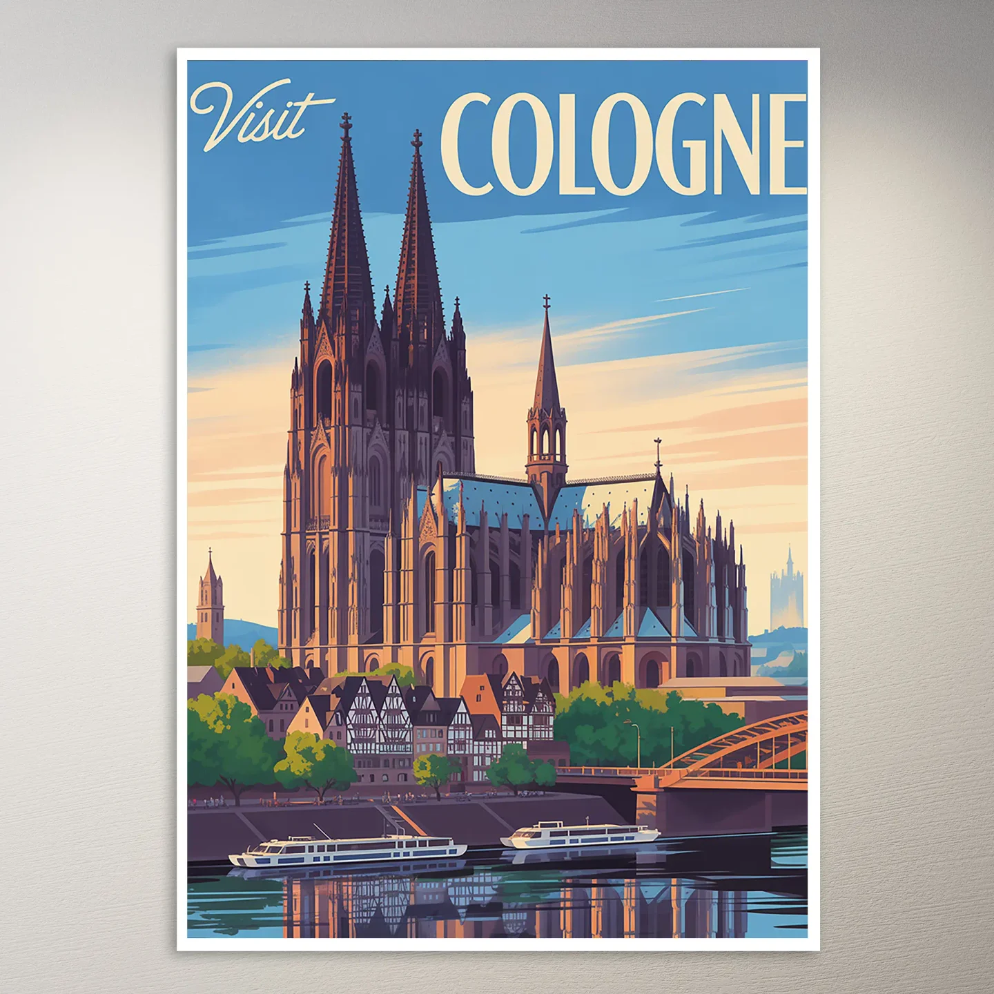 Cologne Travel Poster