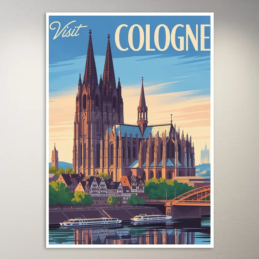 Cologne Travel Poster