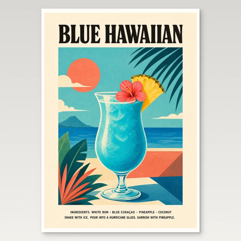 Blue Hawaiian Poster