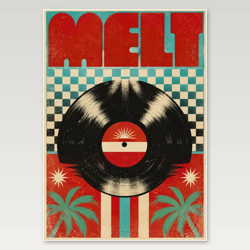 Melt Vinyl A4 Poster