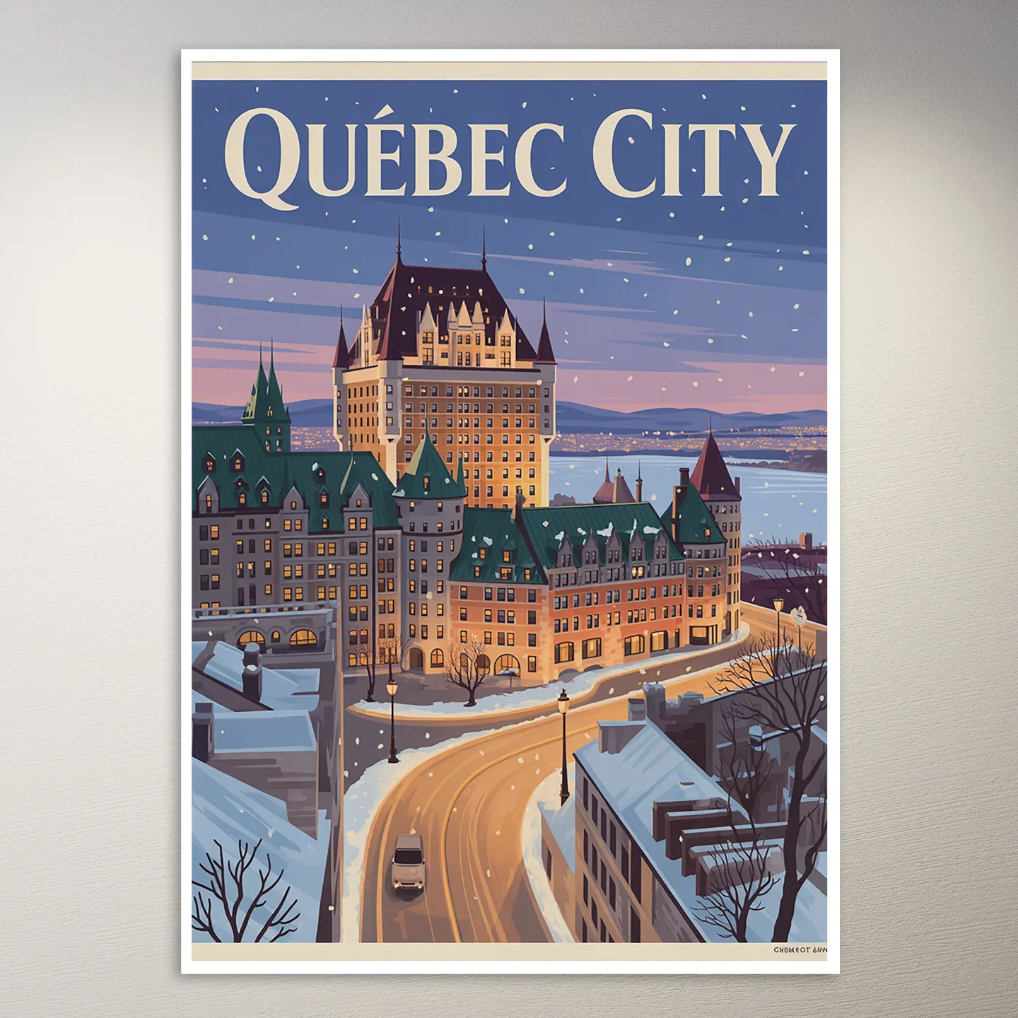 Quebec City Travel Poster
