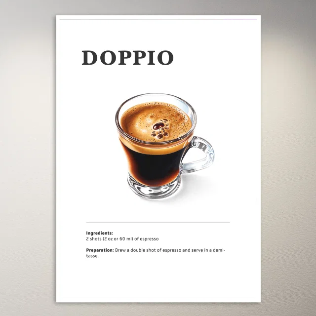 Double Espresso Shot Poster
