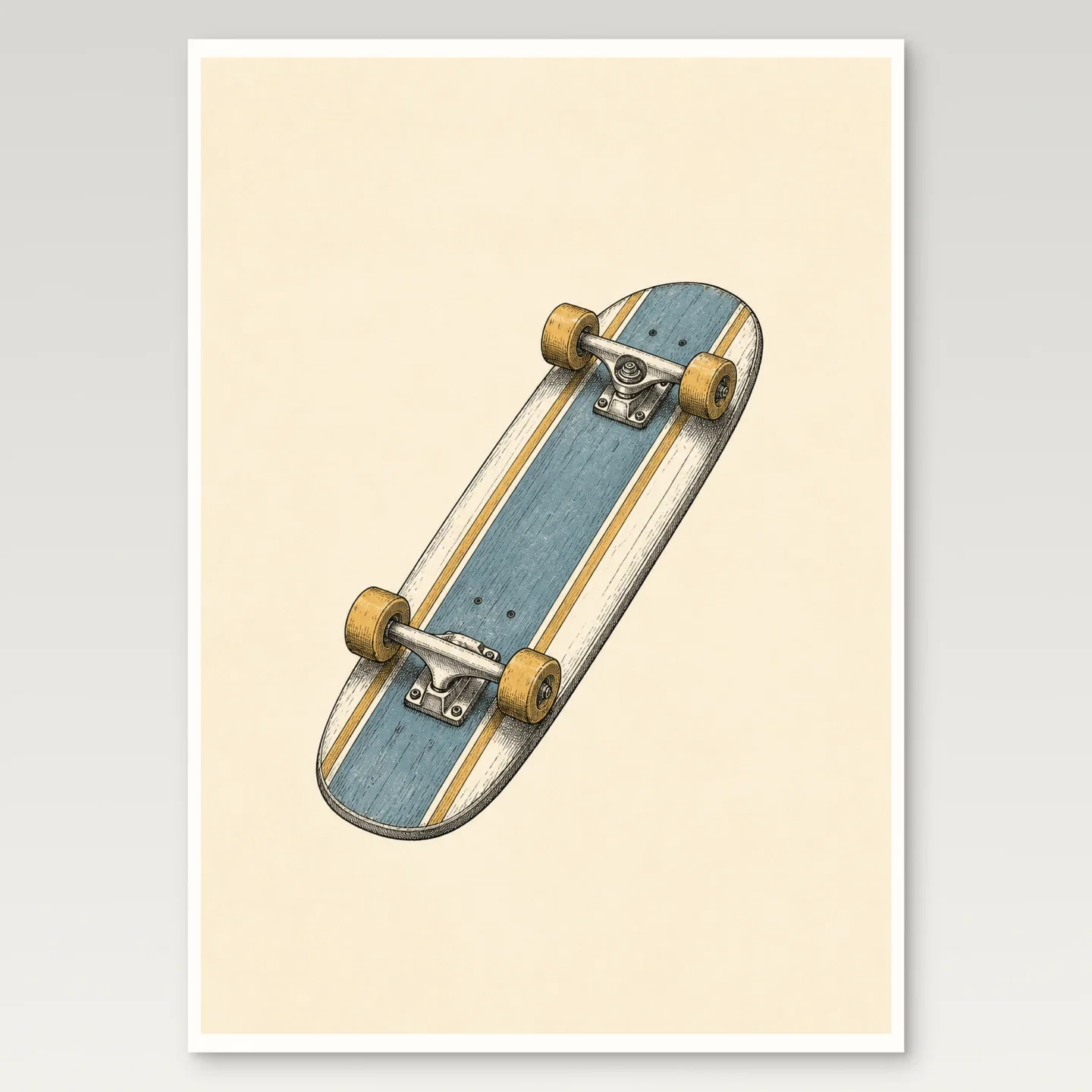 Skateboard Poster mockup