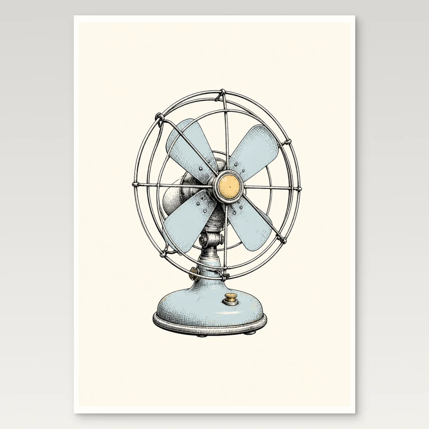 Desk Fan Poster mockup