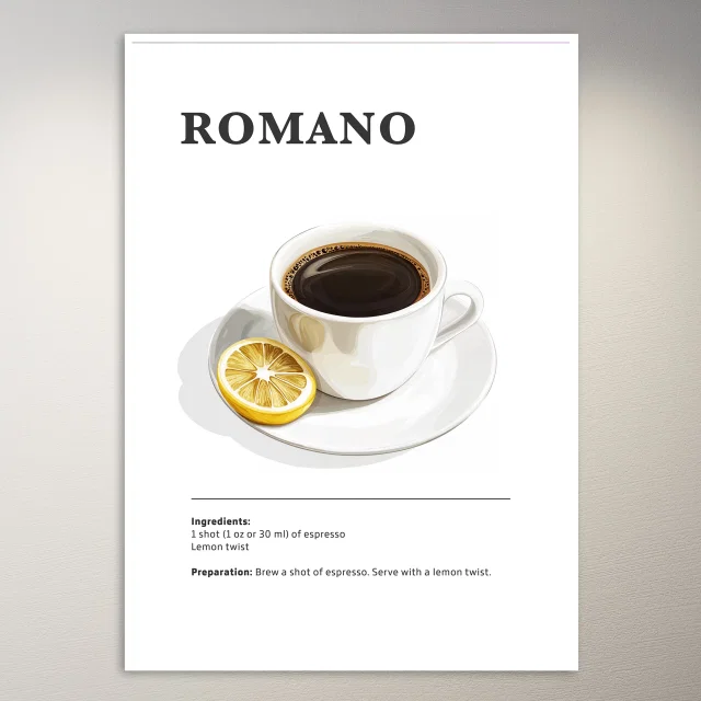 Espresso with Lemon Twist Poster