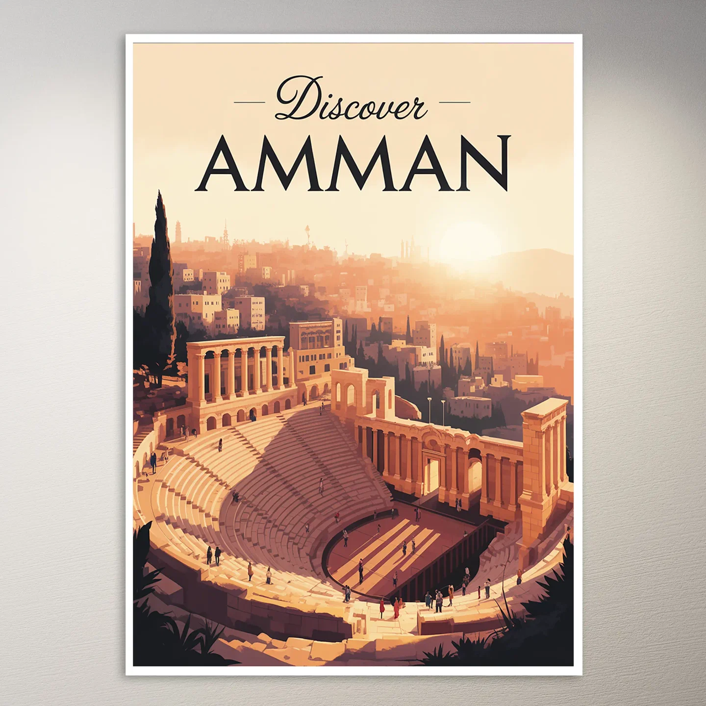 Amman Travel Poster