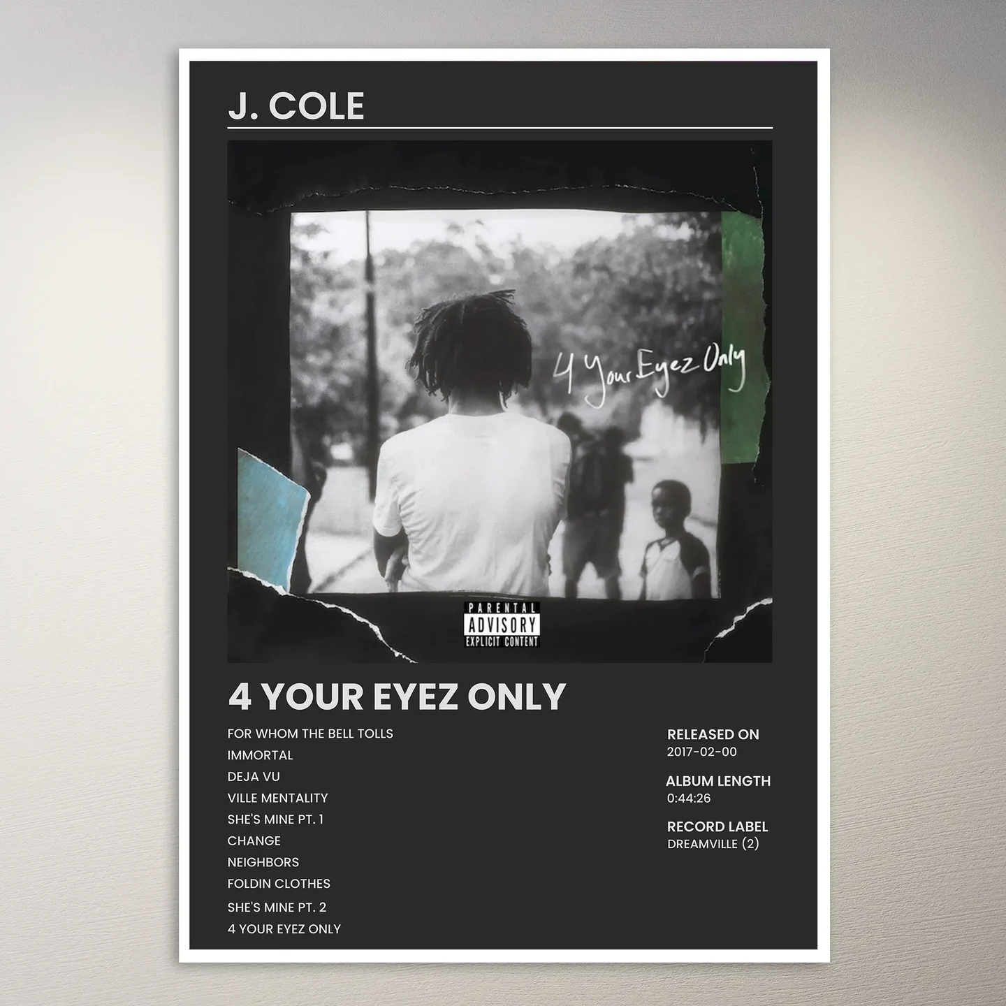 J. Cole Poster