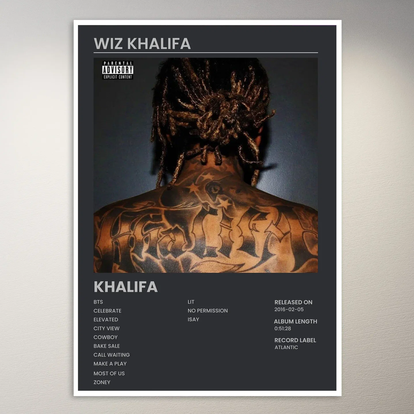 Wiz Khalifa Poster