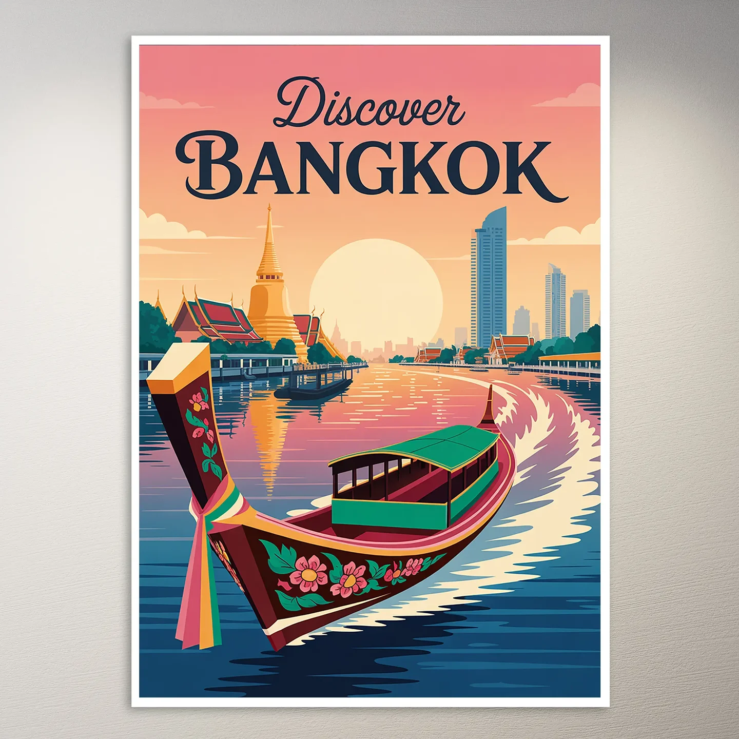 Bangkok Travel Poster