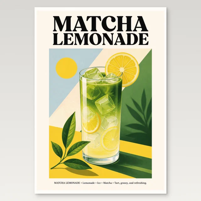 Matcha Lemonade Poster