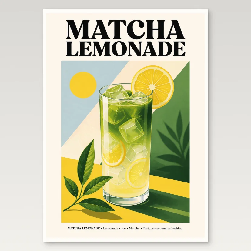 Matcha Lemonade Poster