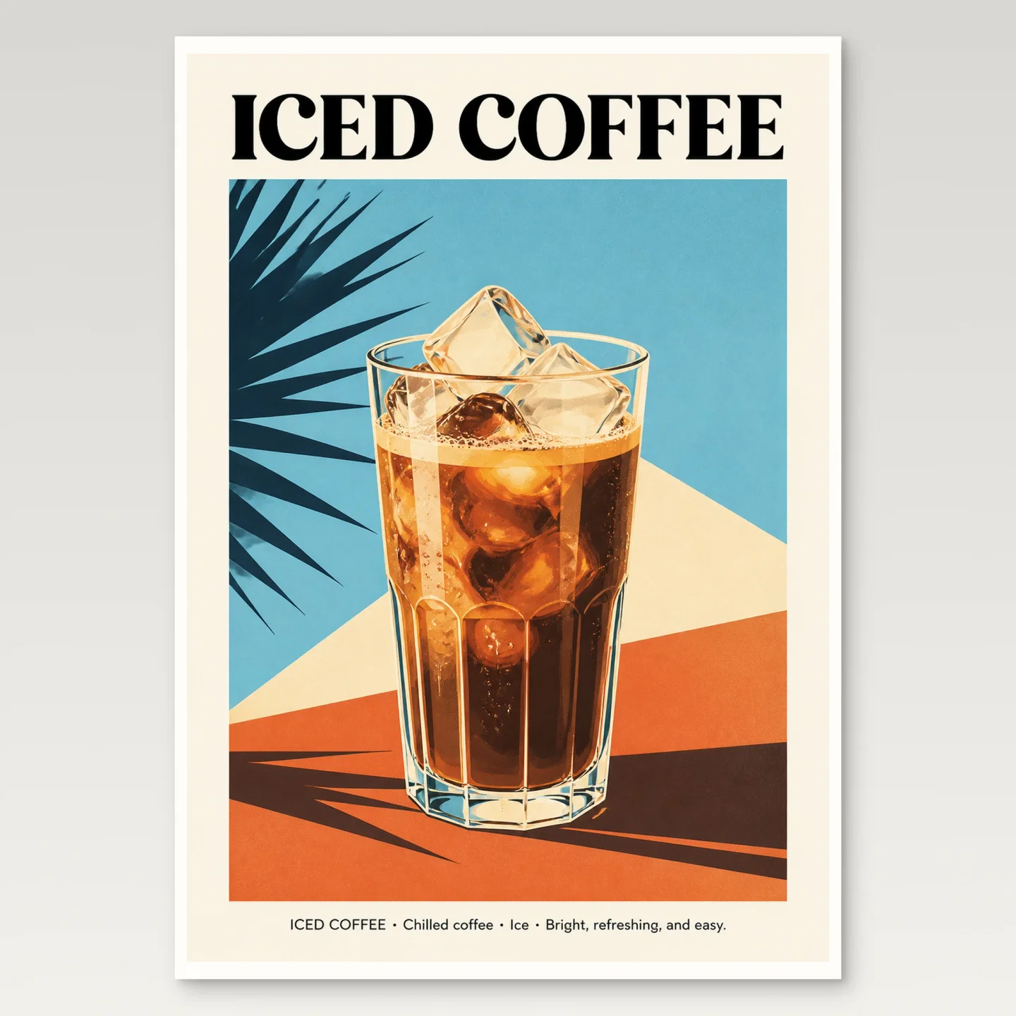 Iced Coffee Poster mockup
