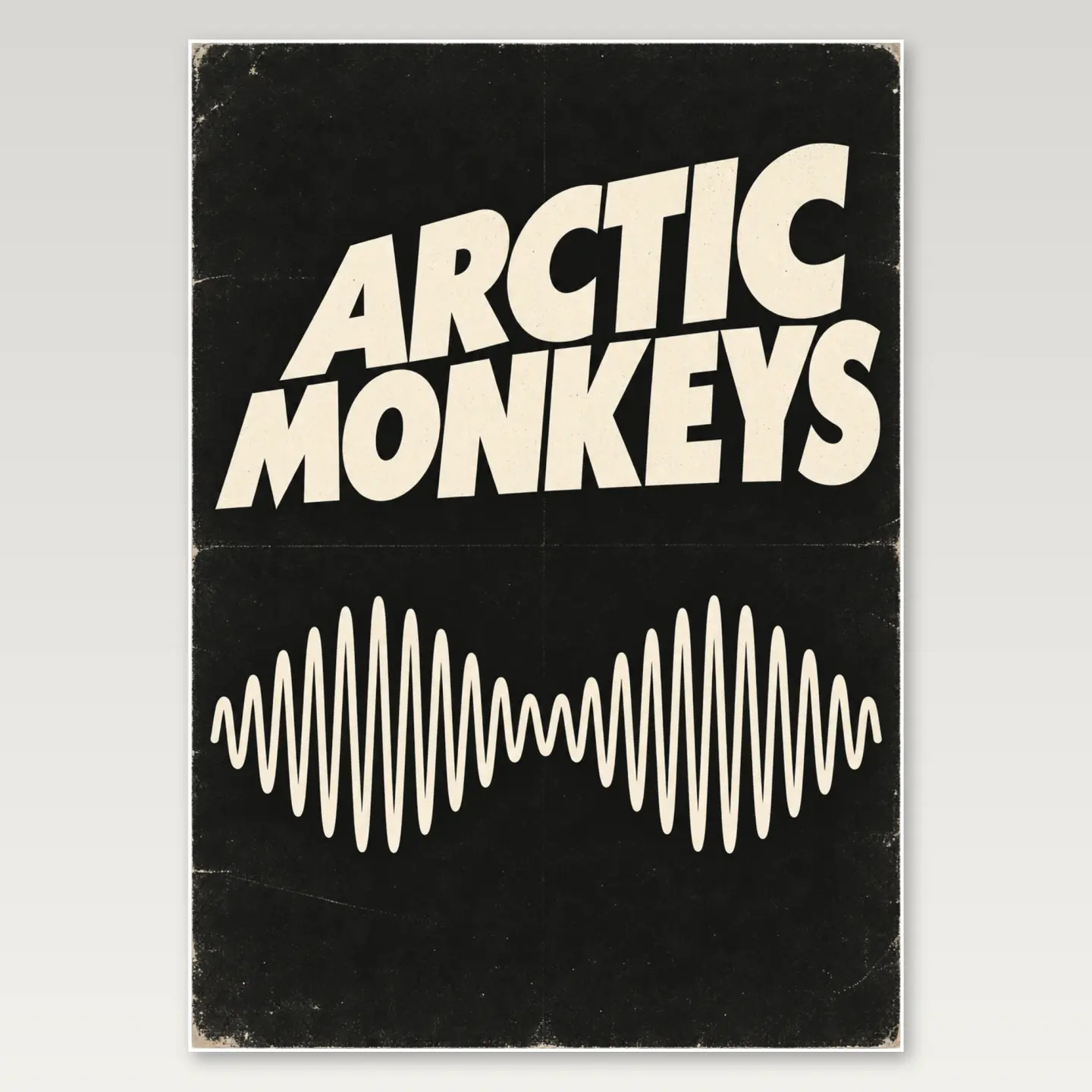 Arctic Monkeys Wave A4 Poster mockup