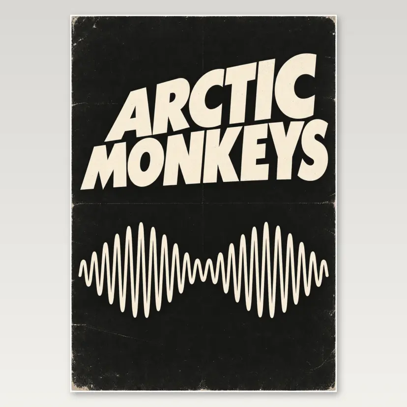 Arctic Monkeys Wave A4 Poster