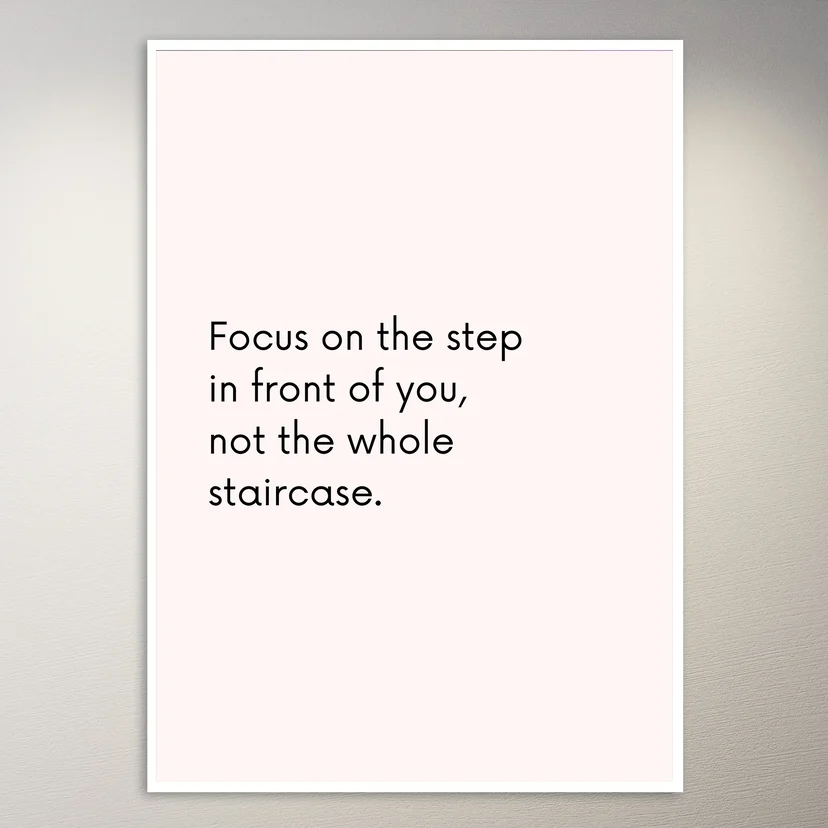 Motivational Quote Wall Poster