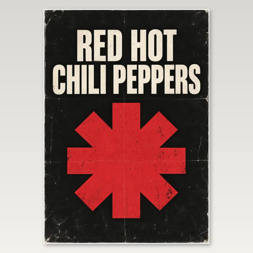 Red Hot Chili Peppers A4 Poster